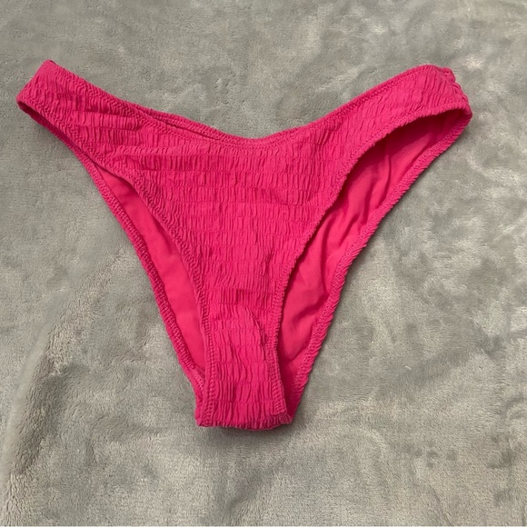 New! Montce lily hibiscus zig zag stitch scrunch bikini bottoms 27837 - Picture 4 of 10